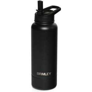 Brimley Waterfles 1 liter (zwart)