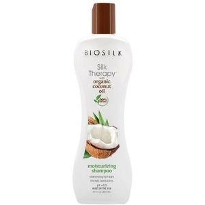 Silk Therapy Organic Coconut Oil Moisturizing Shampoo