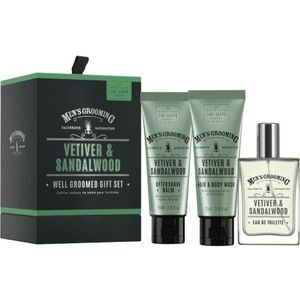 Men's Grooming Vetiver & Sandalwood Well Groomed Gift Set