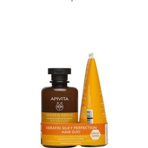 Apivita Keratine Shampoo + Conditioner Set