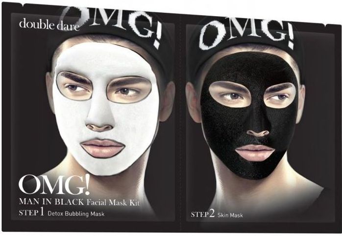 Double Dare OMG! Man in Black Facial Mask Kit Mask