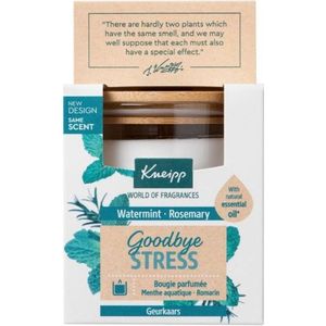 Kneipp Goodbye Stress - Geurkaars - Watermunt en Rozemarijn - Scented candle - Home Fragrances - 20 branduren - 1 st