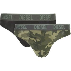 Diesel Herenstrings 3-pack Groen-zwart