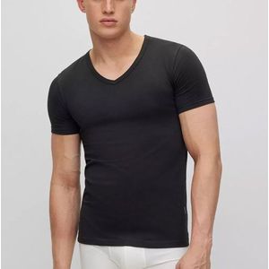 Hugo Boss V-shirt Modern Slim Fit 2-pack Zwart