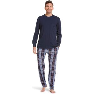 Pastunette Pyjama Blauw Me Geruite Broek