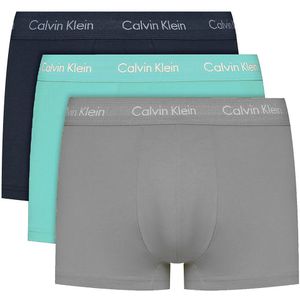 Calvin Klein Boxershorts 3-pack Trunk Blauw-grijs