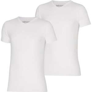 Apollo Bamboo T-shirts V-hals 2-pack Wit