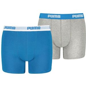 Puma Boxershorts Boys 2-pack Blauw-grijs