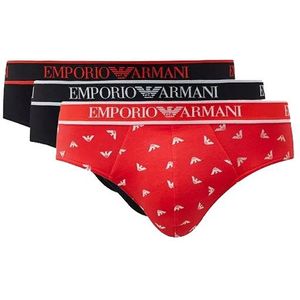 Armani Slips 3-pack Rood-zwart