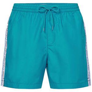 Calvin Klein Zwemshort Petrol Met Logoband