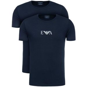 Armani T-shirts Monogram 2-pack Blauw