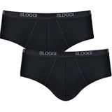 Sloggi Men Slip Basic Midi 2-pack Zwart