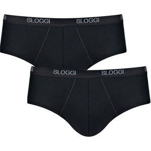 Sloggi Men Slip Basic Midi 2-pack Zwart