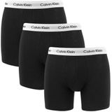 Calvin Klein Boxershorts Long 3-pack Zwart-wit