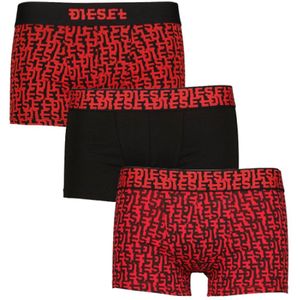 Diesel Boxershort Damien 3-pack Zwart-rood
