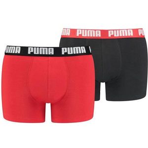 Puma Boxershorts 2-pack Rood-zwart