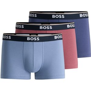 Hugo Boss Power Boxershort - Trunk 3-pack Blauw-rood
