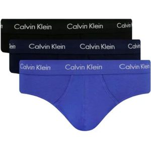 Calvin Klein Slips Cotton Stretch 3-pack Blauw