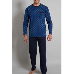 Gotzburg Pyjama Blauw Met Rechte Pijpen