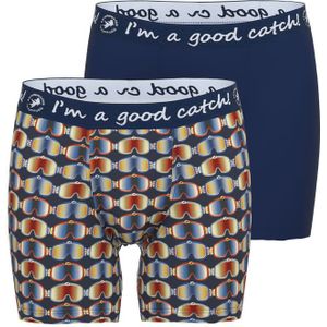 A Fish Named Fred Boxershorts 2-pack Blauw Goggles