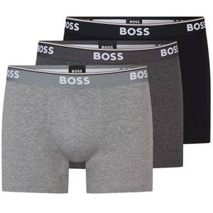 Hugo Boss Boxershorts Power 3-pack Zwart-antraciet-grijs