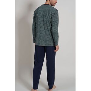 Gotzburg Pyjama V-hals Blauw-groen