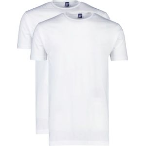 Alan Red T-shirts Derby Extra Lang Wit 2-pack