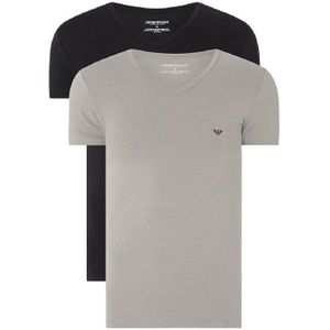 Armani T-shirts V-hals Core 2-pack Zwart