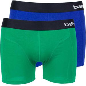 Apollo Bamboo Boxershorts 2-pack Groen-blue