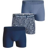 Bjorn Borg Boxershorts  3-pack Blue Cotton Stretch