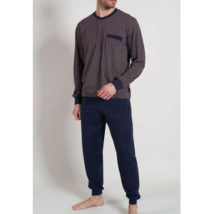 Gotzburg Pyjama Met Boorden Rood-blauw