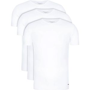 Tommy Hilfiger T-shirts O-hals Stretch 3-pack Wit