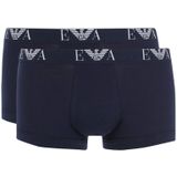 Armani Shorts Monogram 2-pack Blauw