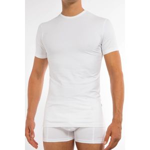 Claesens T-shirt O-hals Stretch 2-pack Wit