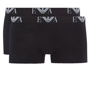 Armani Shorts Monogram 2-pack Zwart