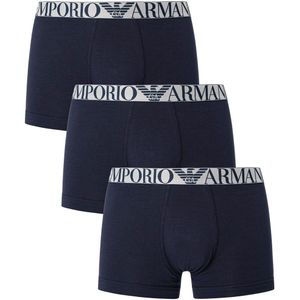 Armani 3-pack Boxershorts-trunk Blauw