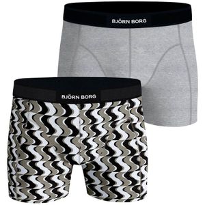 Bjorn Borg Boxershort Premium Cotton 2-pack Grijs-print