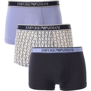 Armani Boxershorts Trunk 3-pack Blauw