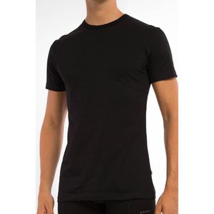 Claesens T-shirt O-hals Stretch 2-pack Zwart