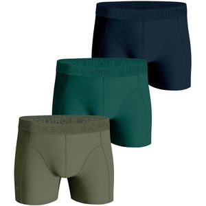 Bjorn Borg Boxershorts 3-pack Cotton Stretch Groen-blauw-khaki