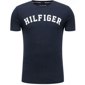 Tommy Hilfiger T-shirt Met Logo Print Blauw