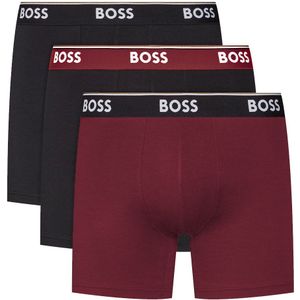 Hugo Boss Boxershorts Power 3-pack Zwart-rood