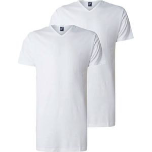 Alan Red Vermont  T-shirts Extra Lang 2-pack Wit