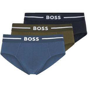 Hugo Boss Mini Slips Bold 3 Pack Blauw-groen