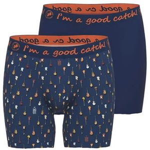 A Fish Named Fred Boxershorts 2-pack Blauw Guitar