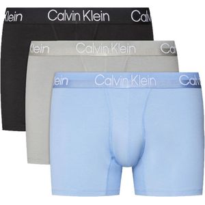 Calvin Klein Boxershorts Modern Structure Blue-grijs-zwart 3-pack