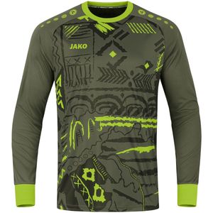 Jako Tropicana Keepershirt Kaki/Fluogroen