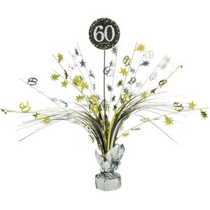 Tafeldecoratie 60 Jaar Happy Birthday 46cm
