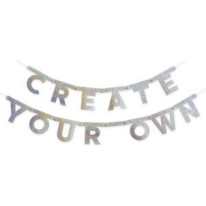 Letterslinger Glitter Diy Pakket 139 delig