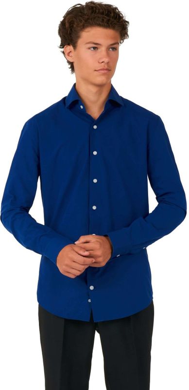 Donkerblauw Overhemd Jongen Tiener OppoSuits